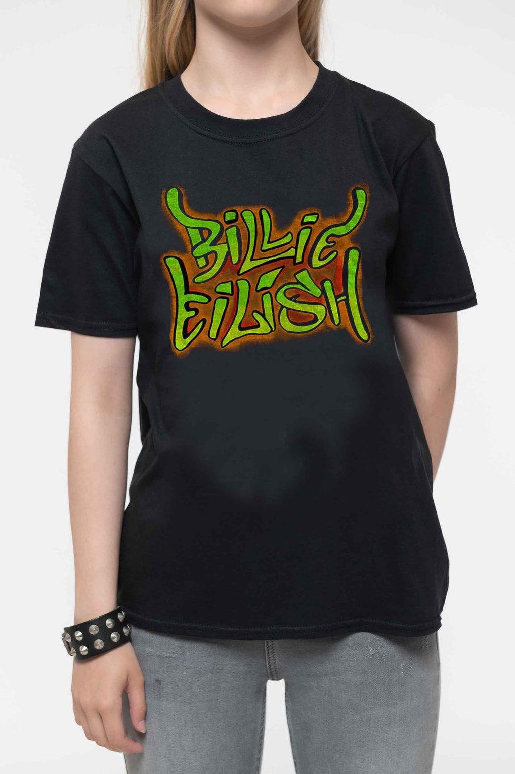 Billie Eilish Kids Graffiti Logo T Shirt product image 3