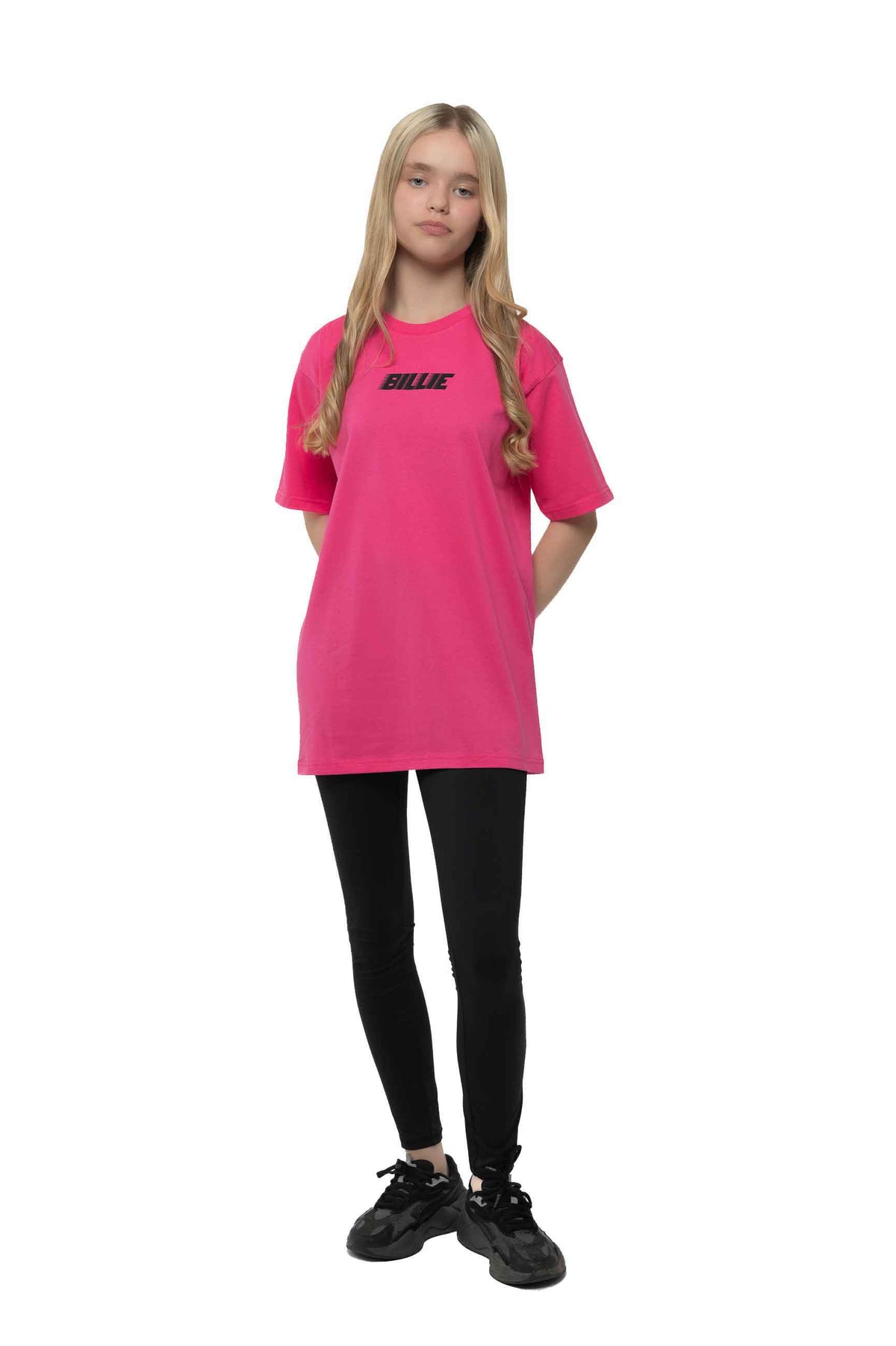 Billie Eilish Kids Racer & Blohsh Pink T Shirt product image 2
