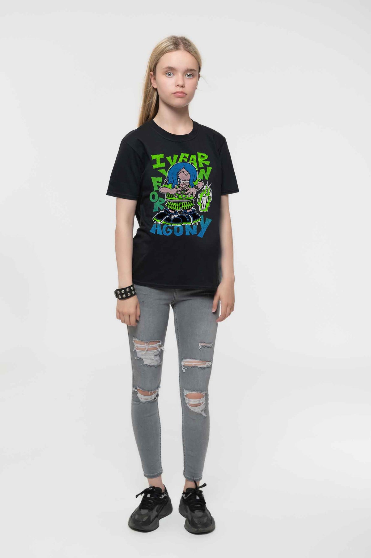 Billie Eilish Kids Agony Logo T Shirt product image 2