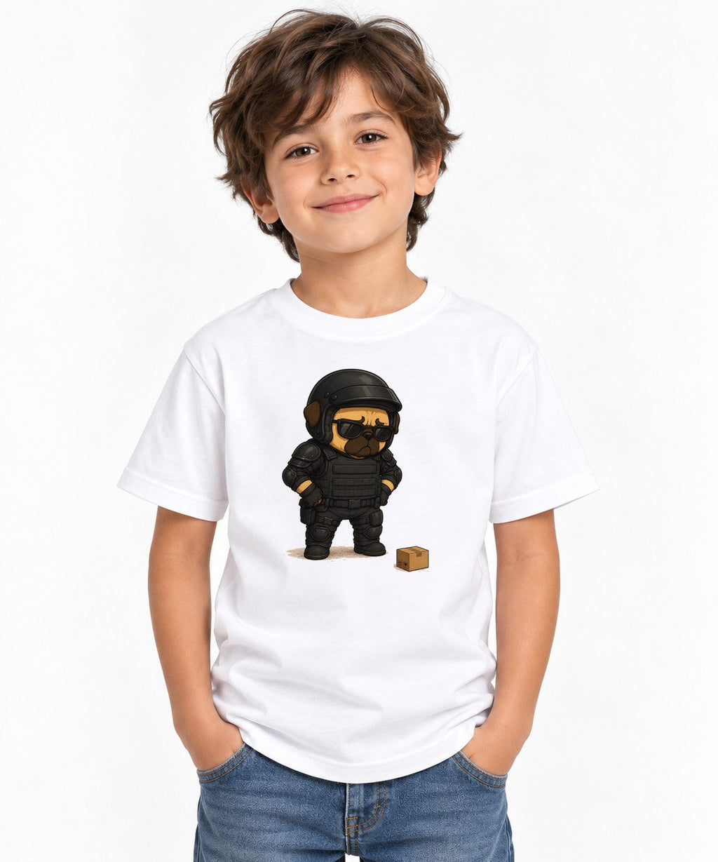 Bomb Squad SWAT Tactical Pug Dog Package Delivery Funny product image 1