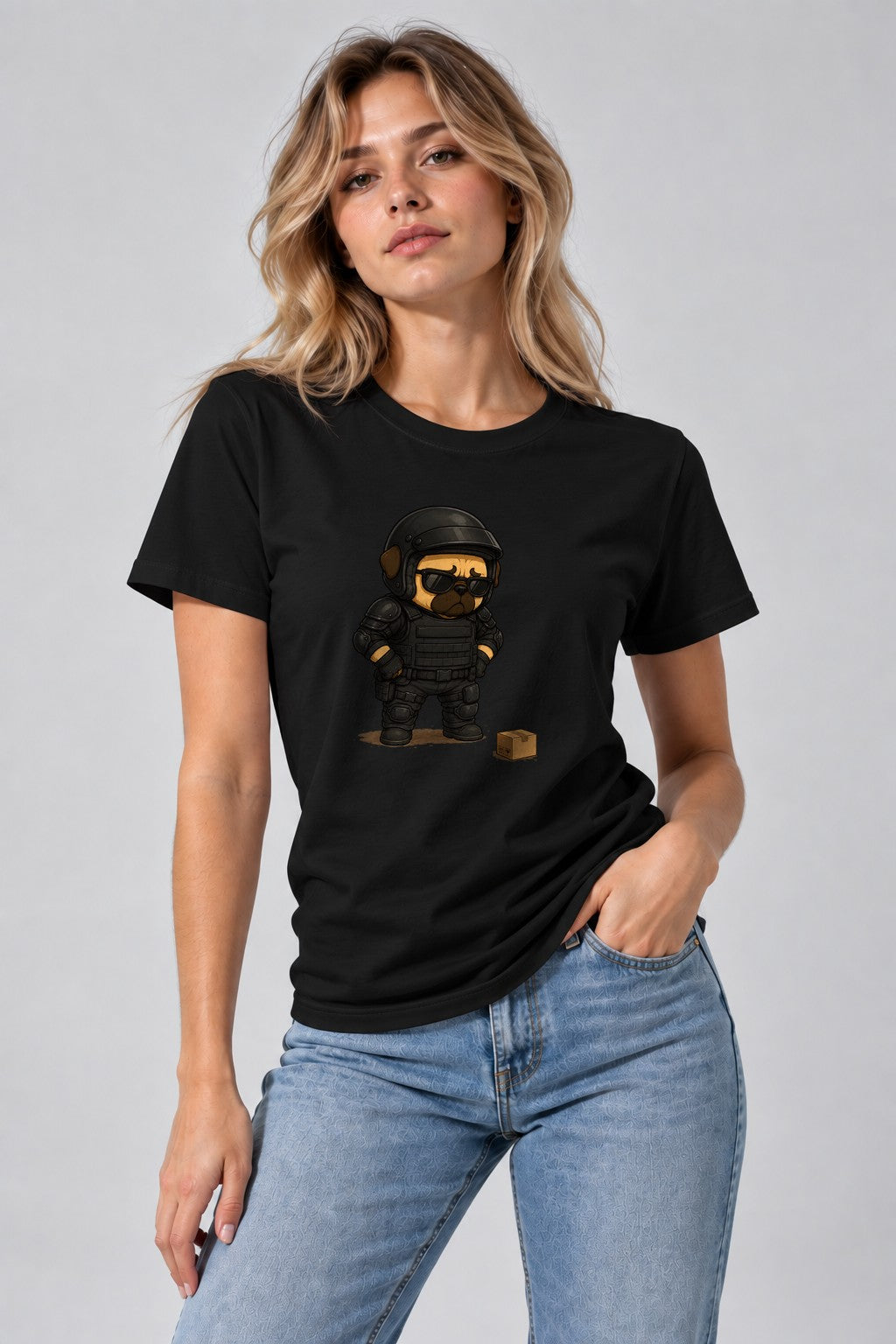 Bomb Squad SWAT Tactical Pug Dog Package Delivery Funny product image 2