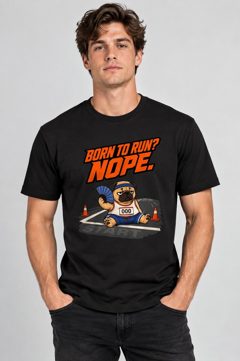 Born to Run Nope Pug product image 2