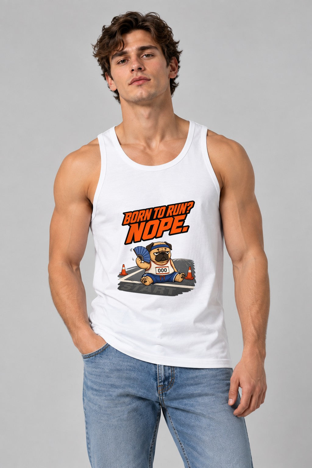 Born to Run Nope Pug product image 1