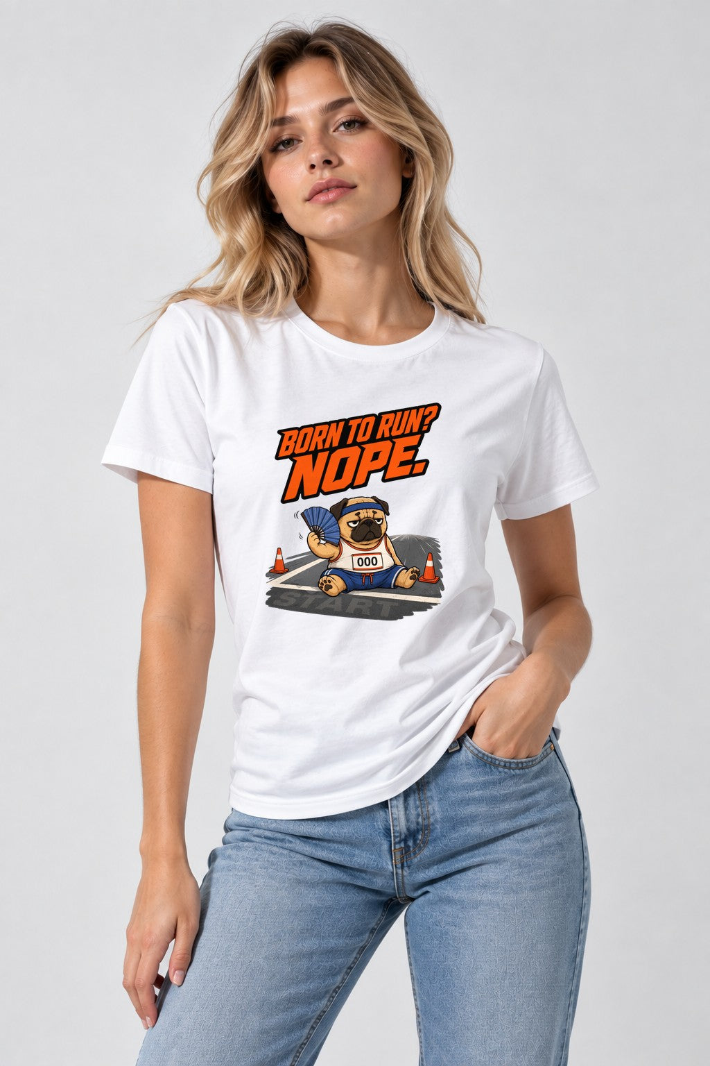 Born to Run Nope Pug product image 1