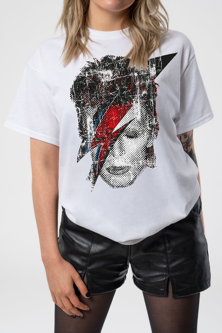 David Bowie Halftone Flash Face T Shirt product image 3