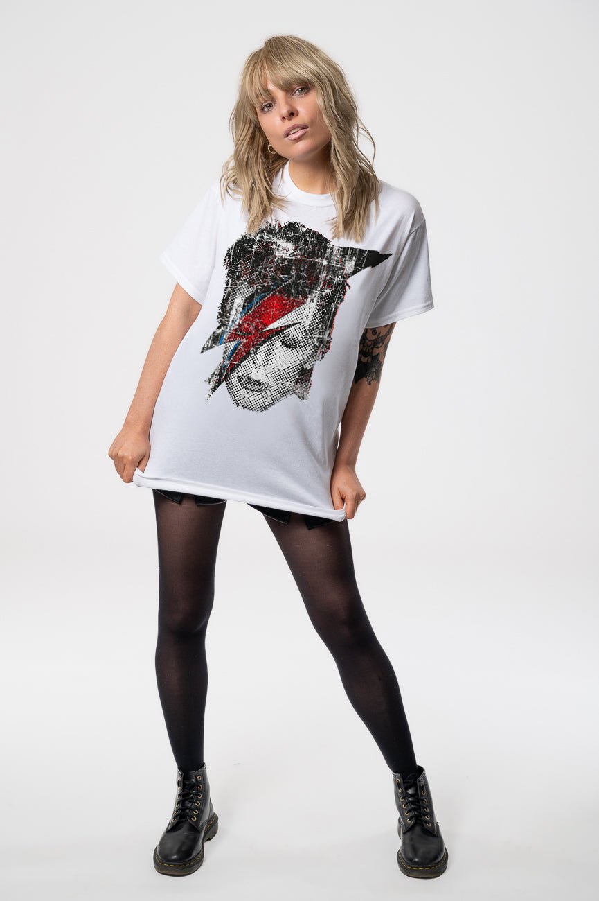 David Bowie Halftone Flash Face T Shirt product image 5