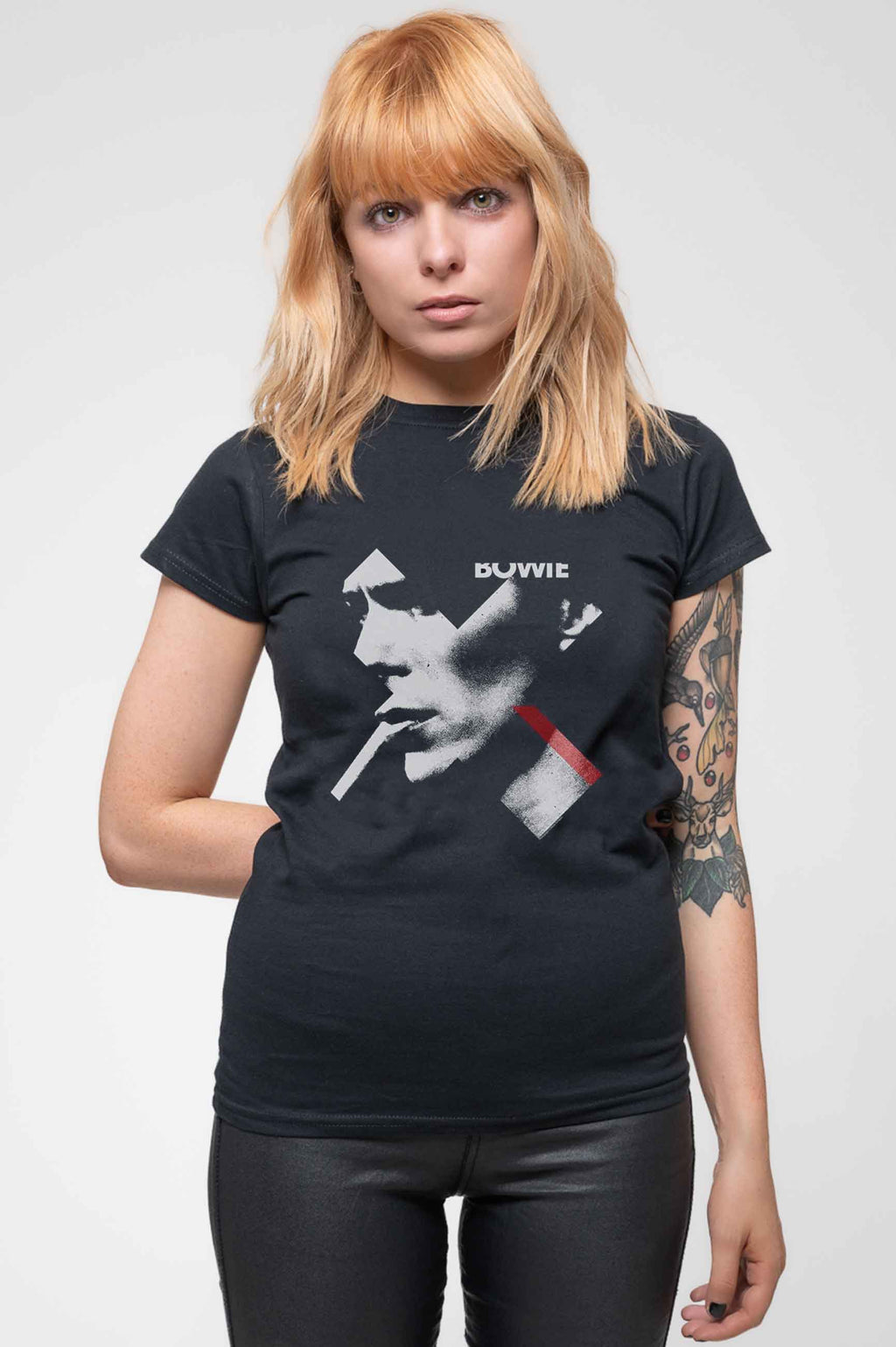 David Bowie X Smoke Skinny Fit T Shirt product image 1