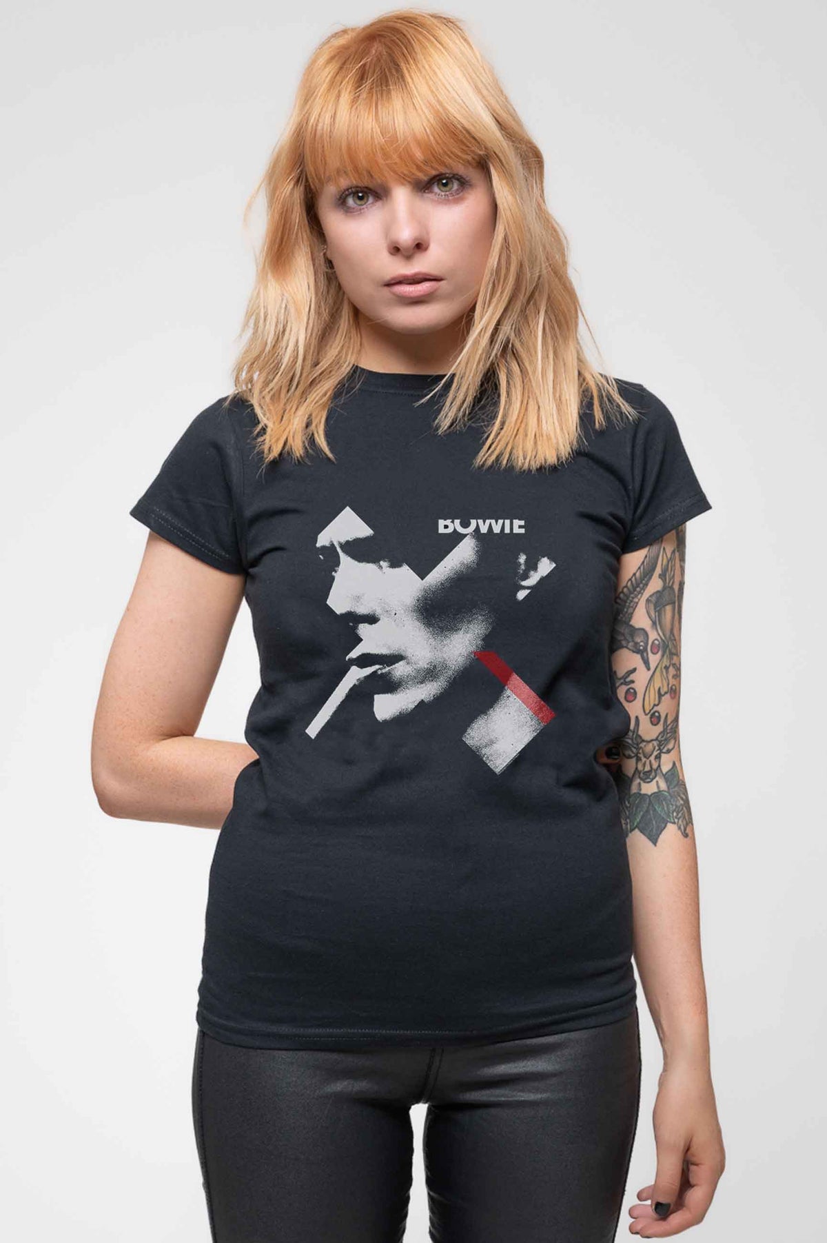 David Bowie X Smoke Skinny Fit T Shirt product image 1