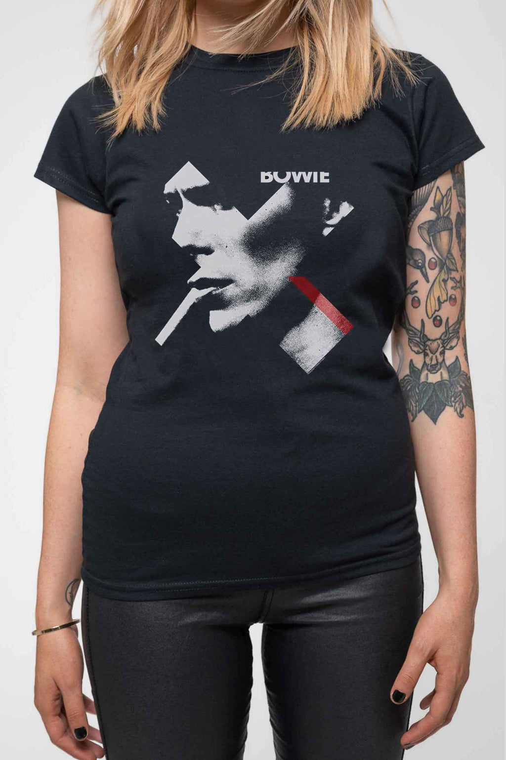 David Bowie X Smoke Skinny Fit T Shirt product image 3