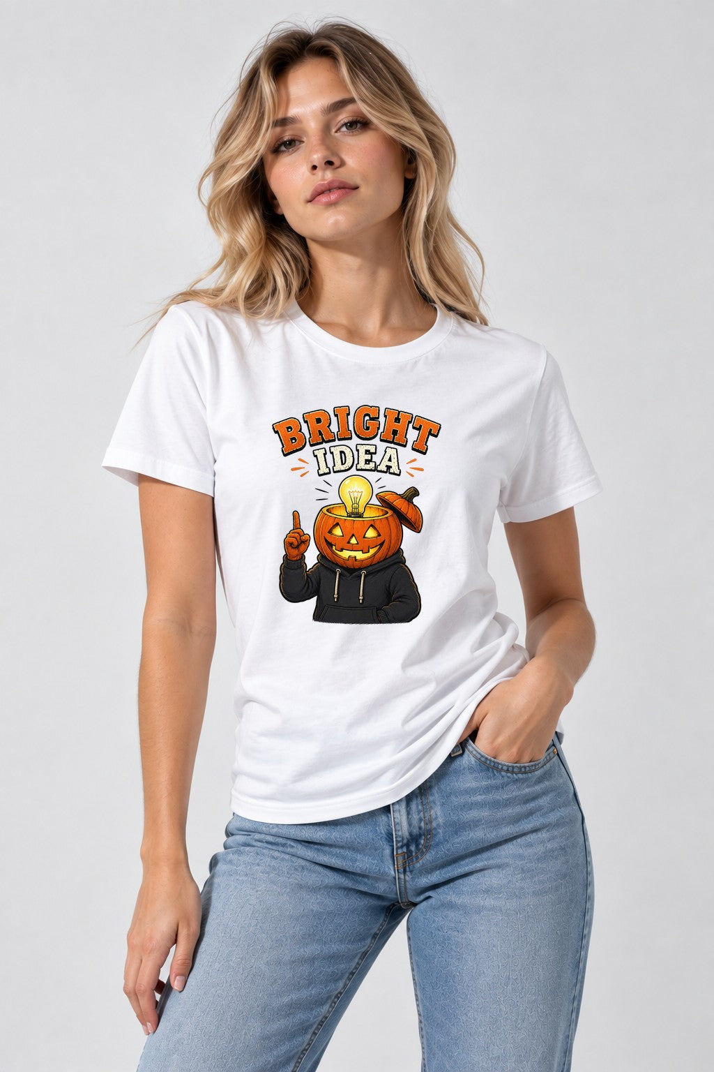 Bright Idea Pumpkin Head Halloween Humor product image 1