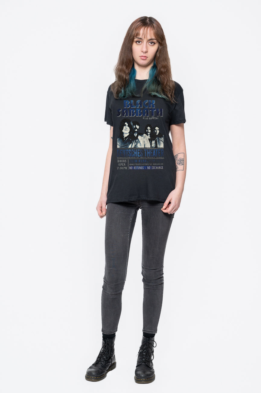 Black Sabbath Deutsches Theater 73 Poster T Shirt