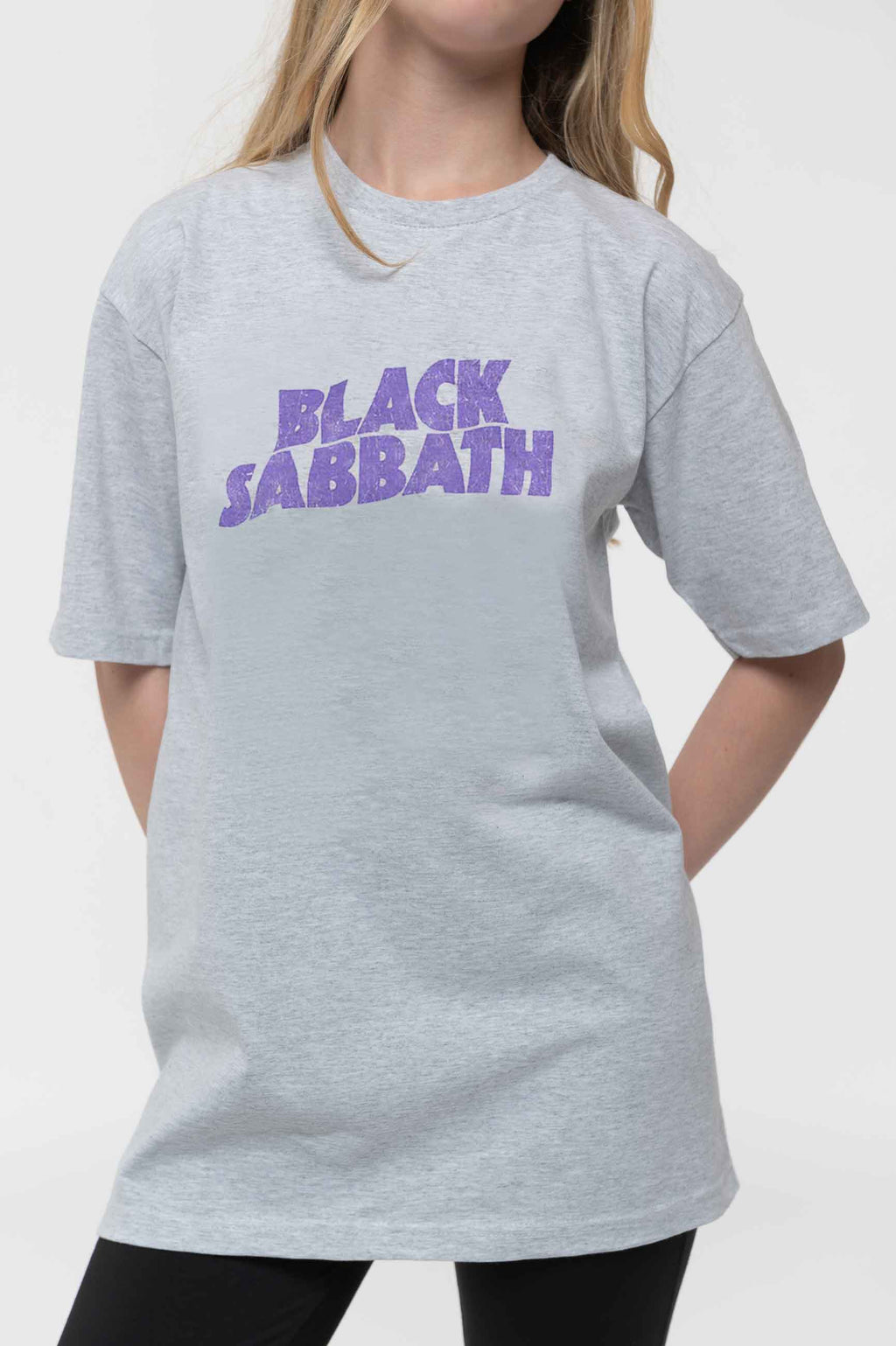 Black Sabbath Kids Wavy Logo Heather T Shirt product image 3