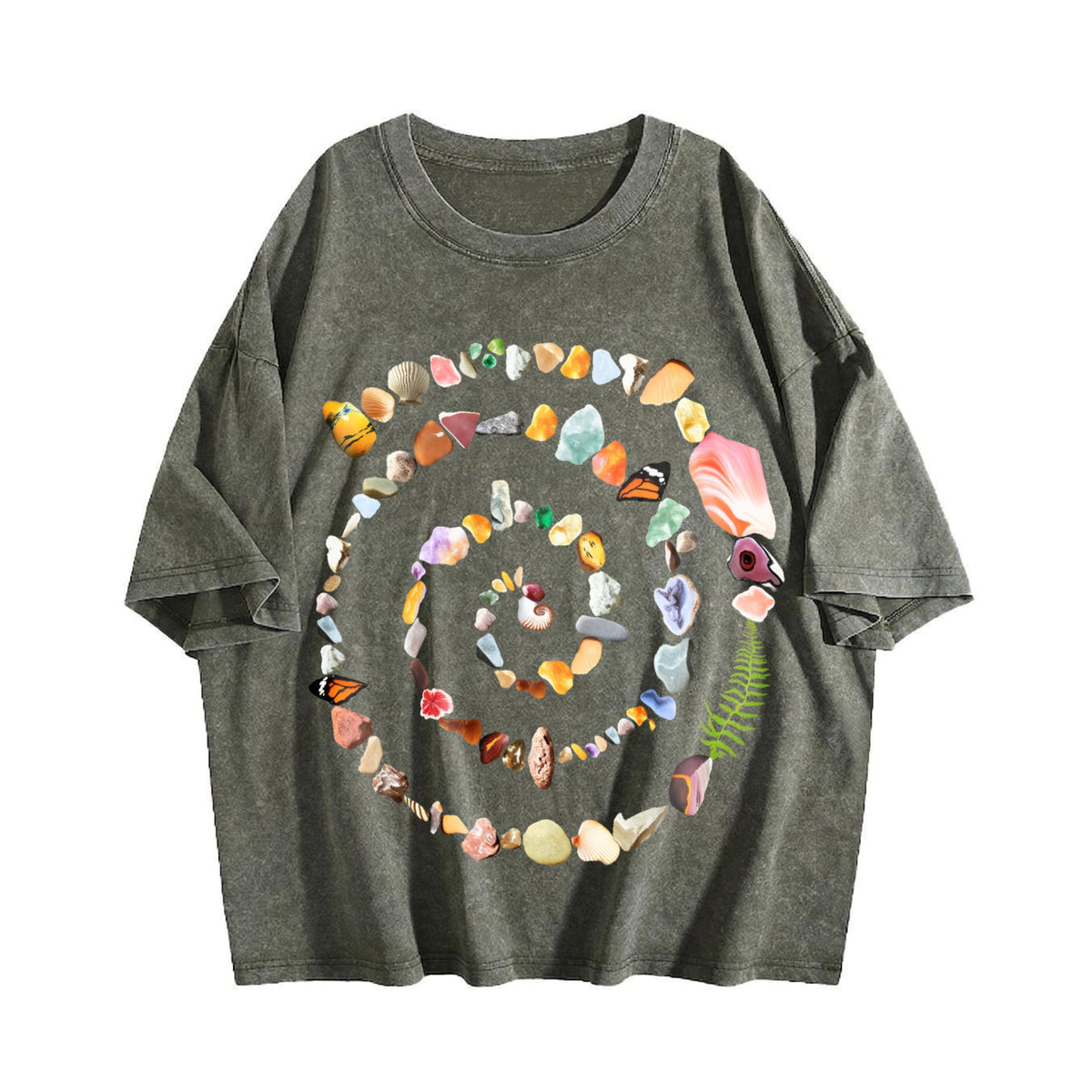 Nature Spiral 90s Vintage Washed T-Shirt product image 4