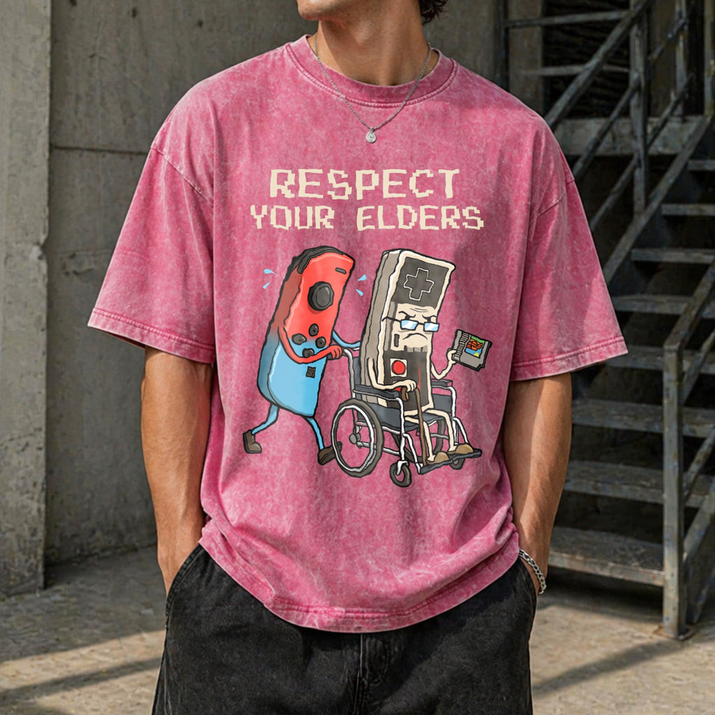 Respect Your Elders Vintage Washed T-Shirt product image 7