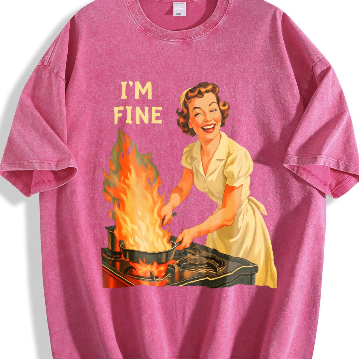 I'm Fine - Funny Housewife - Sarcastic For USA Vintage product image 7