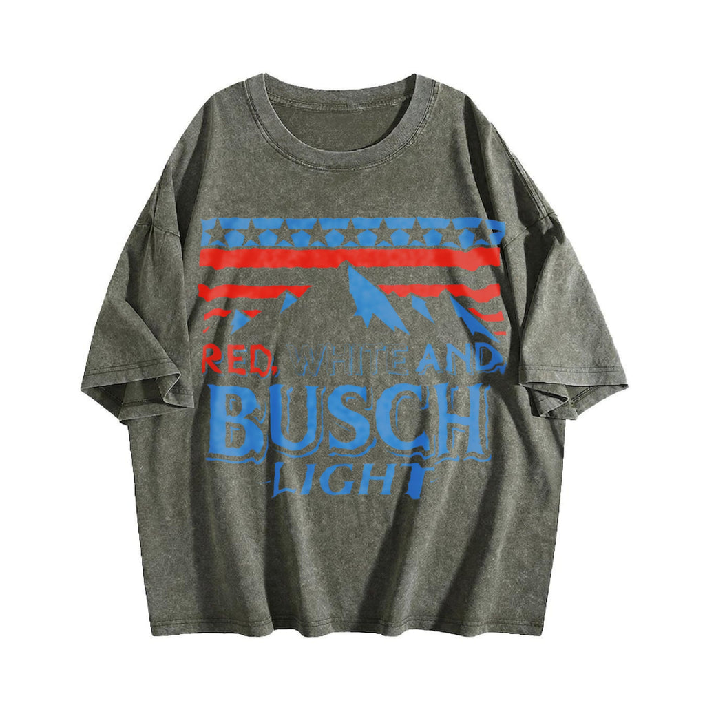 Red White And Busch Light American Flag Mountain Side product image 4