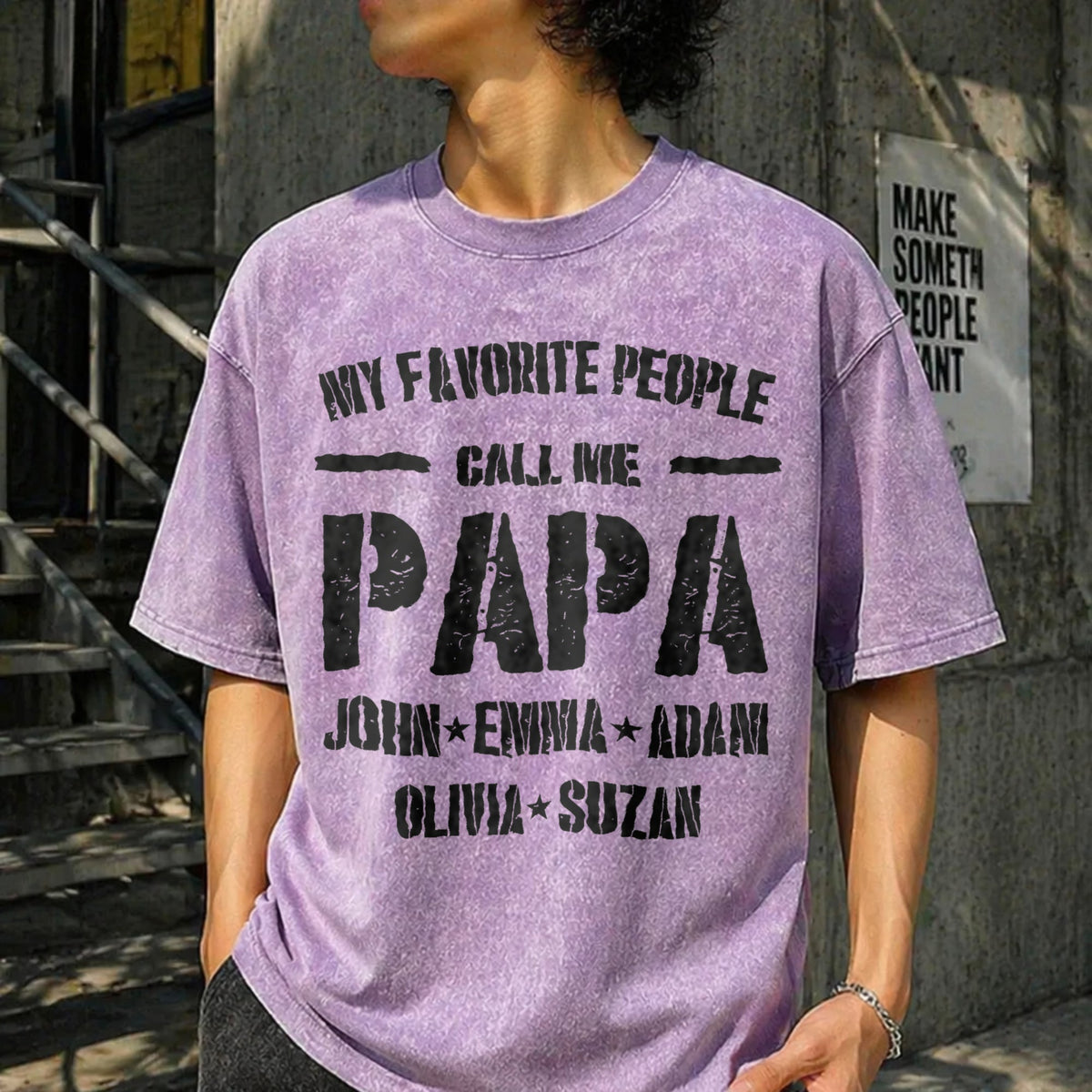 Papa Vintage Washed T-Shirt product image 6