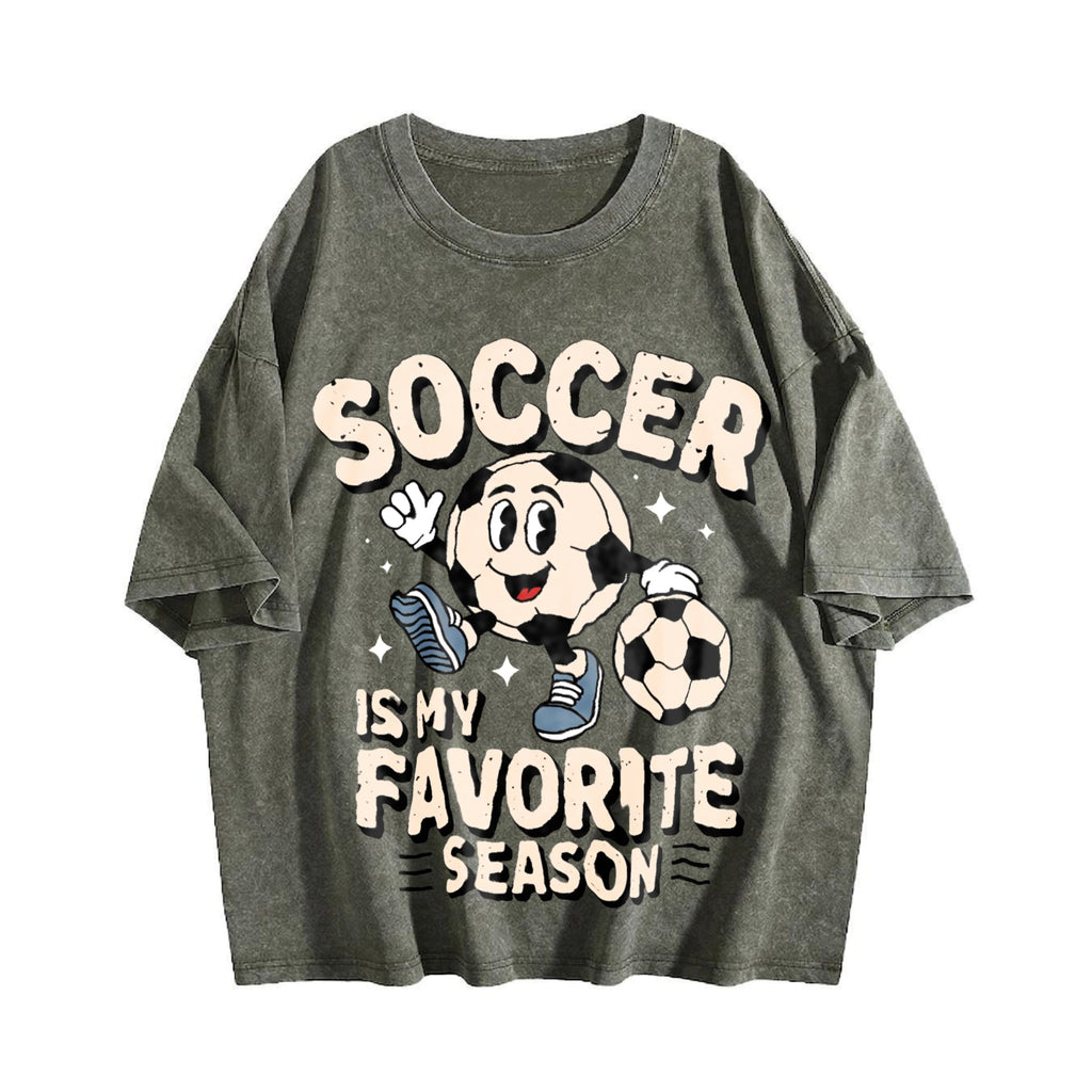 Global Soccer Fan Vintage Washed T-Shirt product image 4