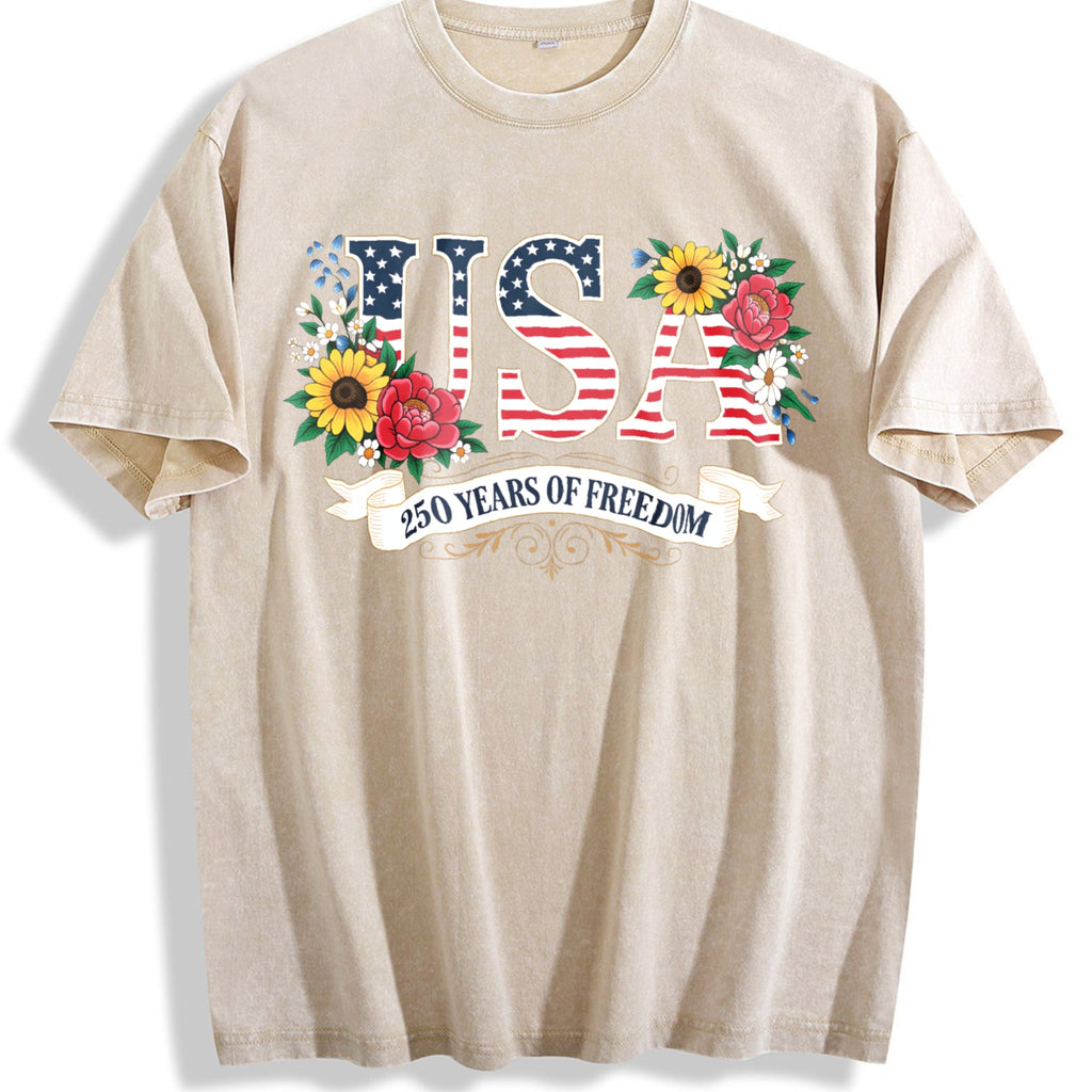 250th Anniversary United States Flowers Vintage Washed product image 1