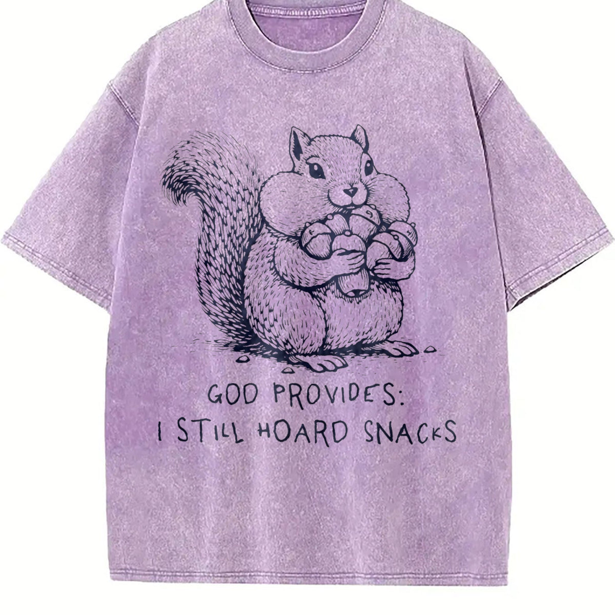 God Provides I Still Hoard Snacks Funny Christian Vintage product image 6