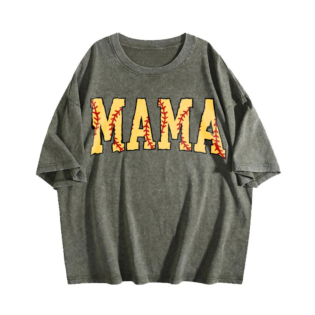 Cute Softball Mama Vintage Washed T-Shirt product image 4