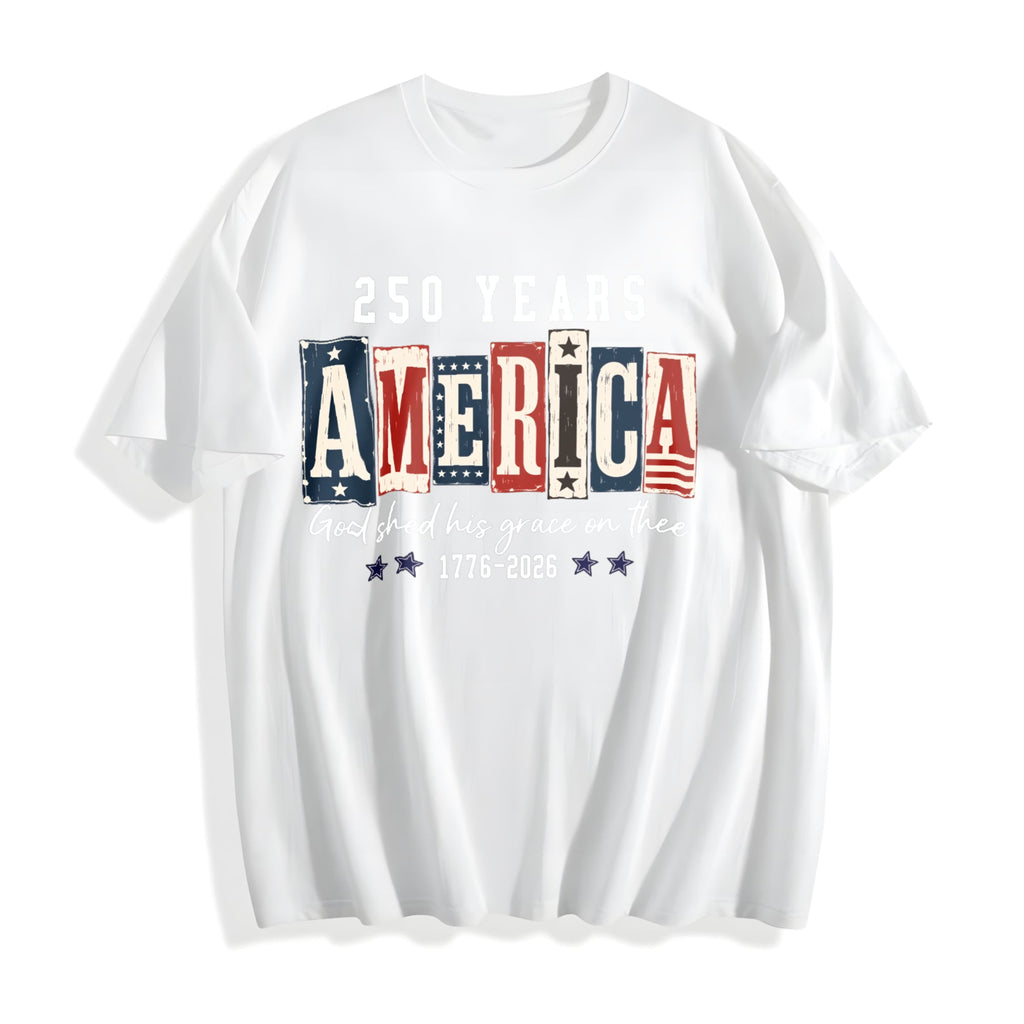 Christian American Flag Cotton T-Shirt product image 2