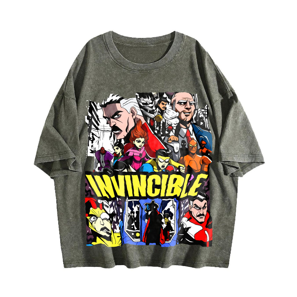 Black Grunge Vintage Washed T-Shirt product image 4