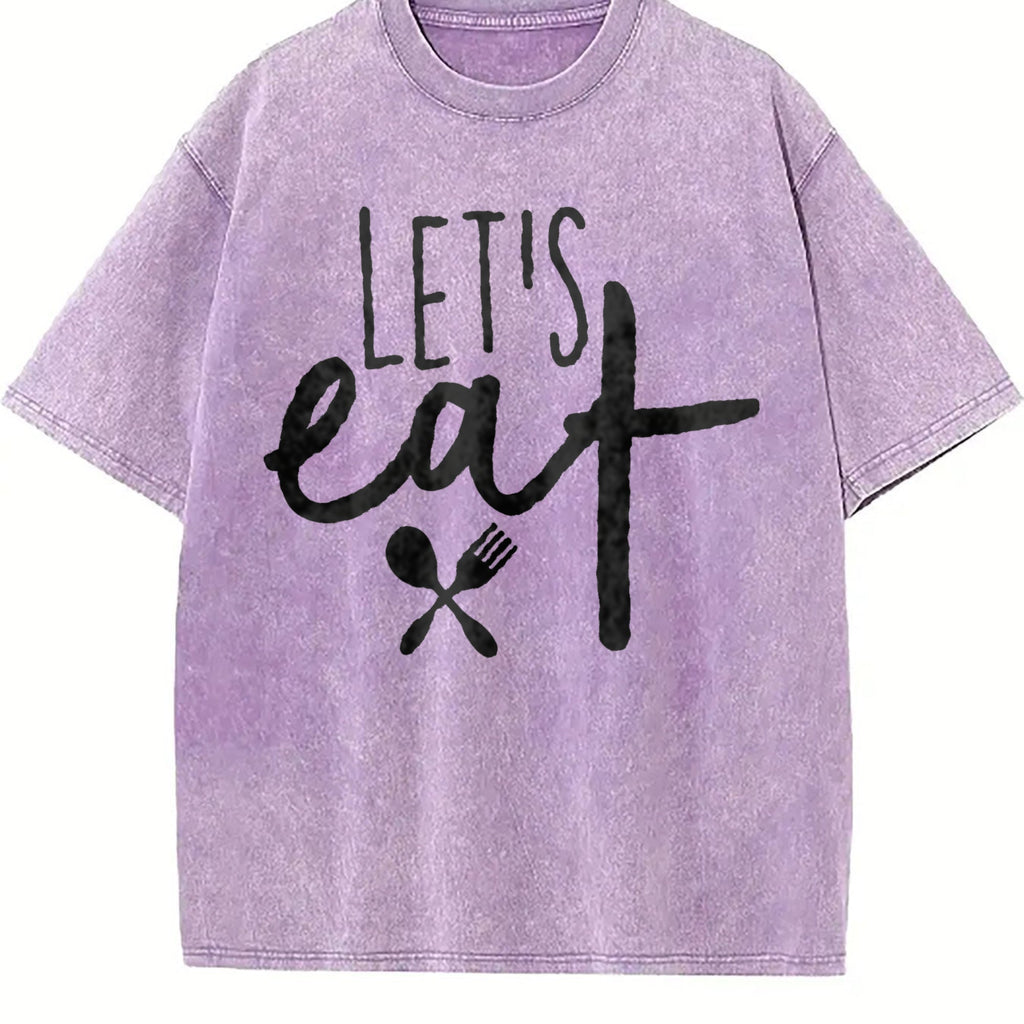 Let's Eat Funny Humor Grandma Vintage Washed T-Shirt product image 6