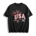 USA Rhinestone : Patriotic Bling Cotton T-Shirt product image 1