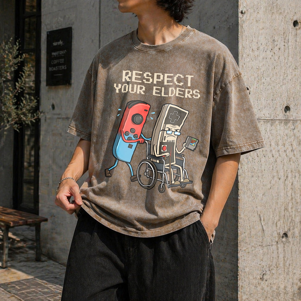 Respect Your Elders Vintage Washed T-Shirt product image 3