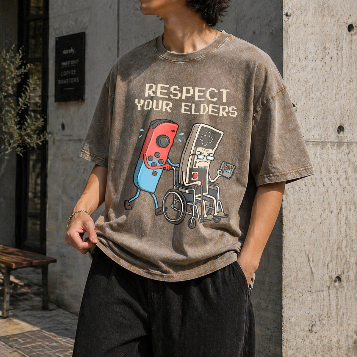Respect Your Elders Vintage Washed T-Shirt product image 3