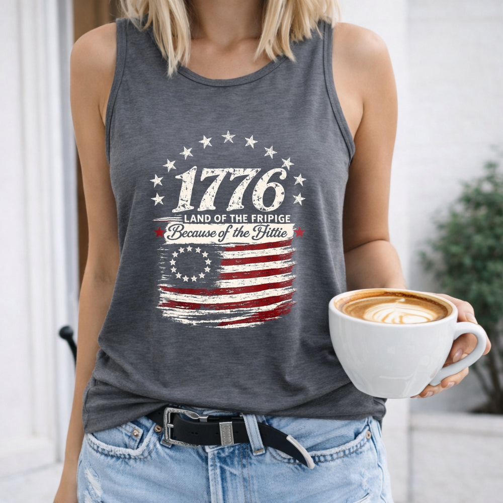 1776 Land Of The Free Because Of The Brave Women's Tank Top