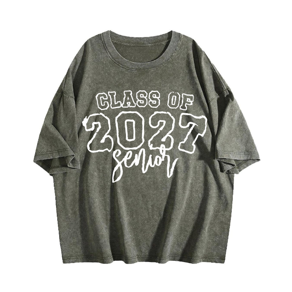 Class of 2027 Senior Vintage Washed T-Shirt product image 4