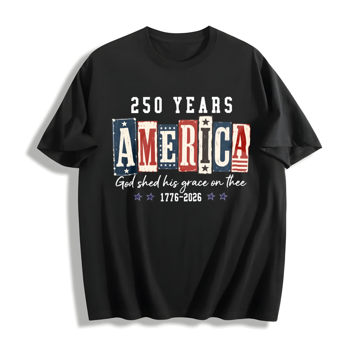 Christian American Flag Cotton T-Shirt product image 1