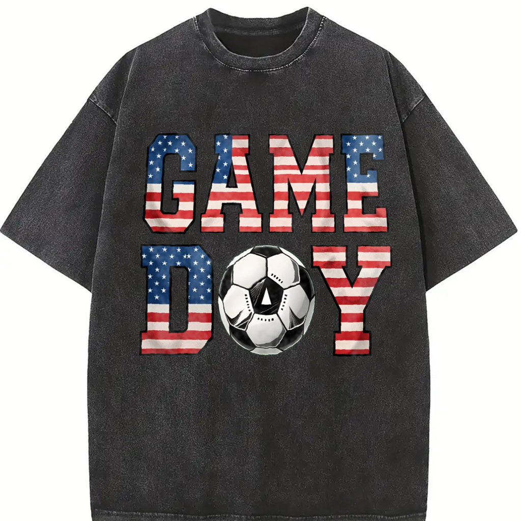 Global Soccer Fan Vintage Washed T-Shirt product image 2