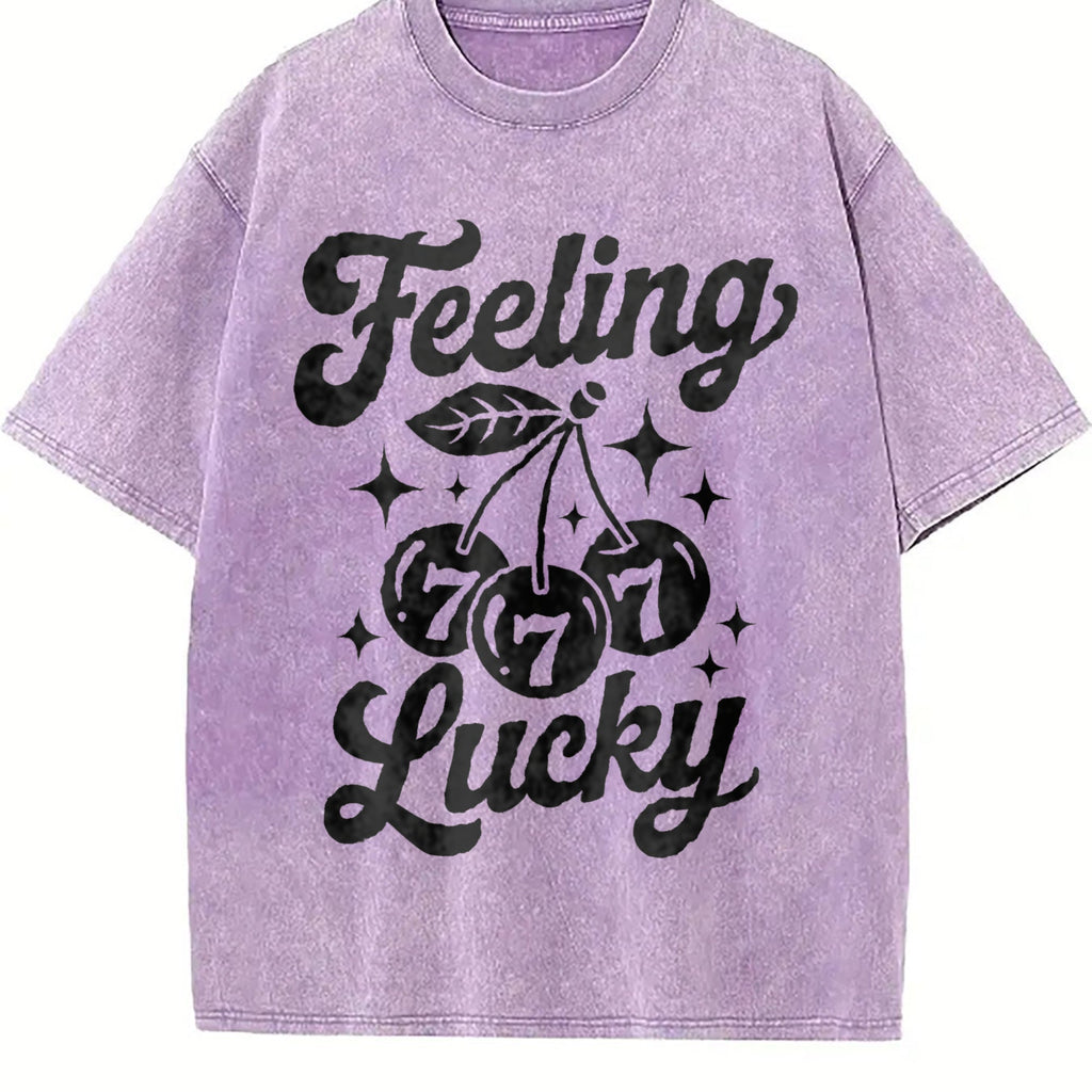 Feeling Lucky Vintage Washed T-Shirt product image 6
