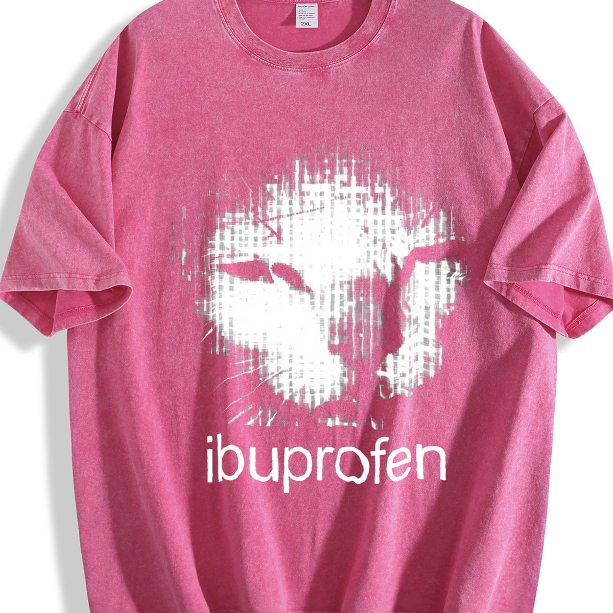 100 Ibuprofen Cat Meme Vintage Washed T-Shirt product image 7