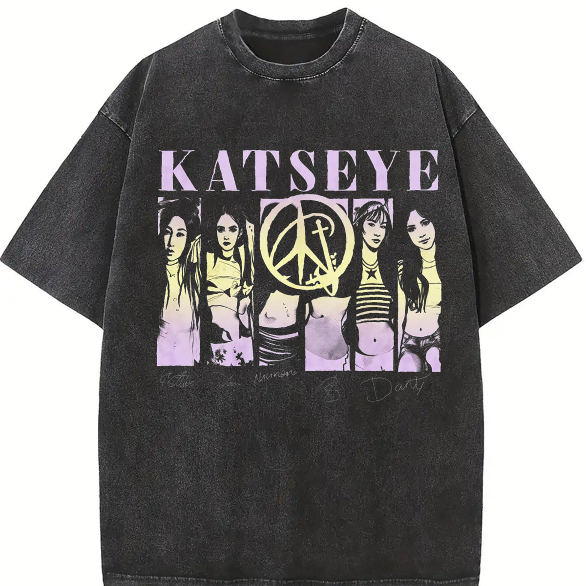 Katseye 2 Sided Vintage Washed T-Shirt product image 2
