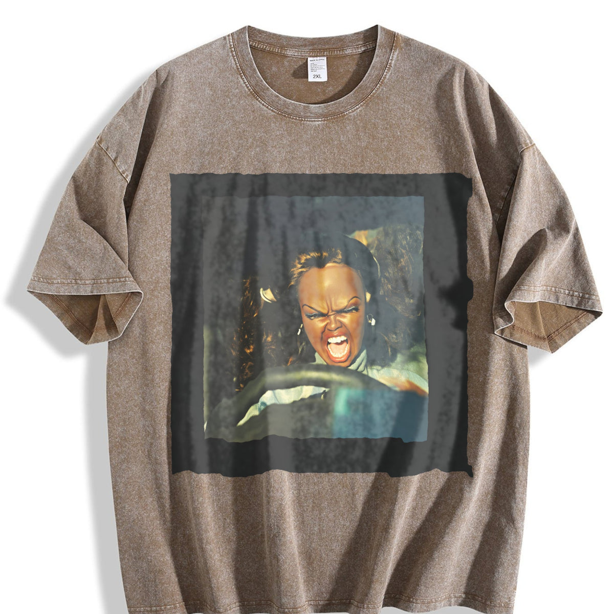 Angry Doll Driving Vintage Washed T-Shirt product image 3