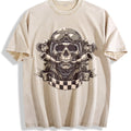 Motorcycle Skull Helmet Vintage Washed T-Shirt product image 1