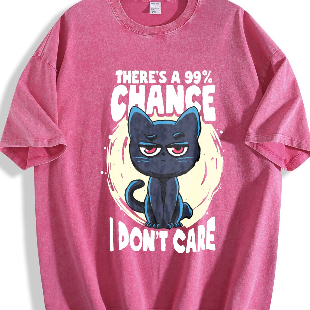 Funny 99 Chance I Don't Care Vintage Washed T-Shirt product image 7