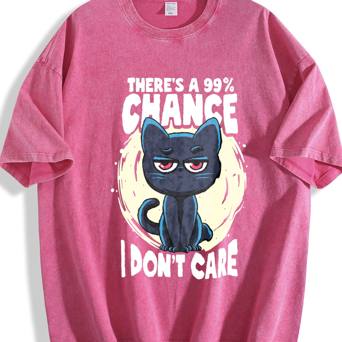 Funny 99 Chance I Don't Care Vintage Washed T-Shirt product image 7