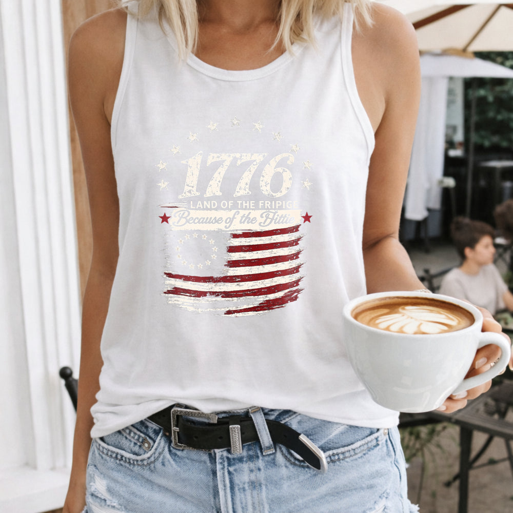 1776 Land Of The Free Because Of The Brave Women's Tank Top