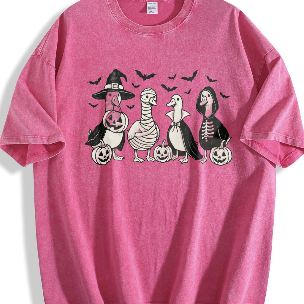 Popular Goose Halloween Vintage Washed T-Shirt product image 7