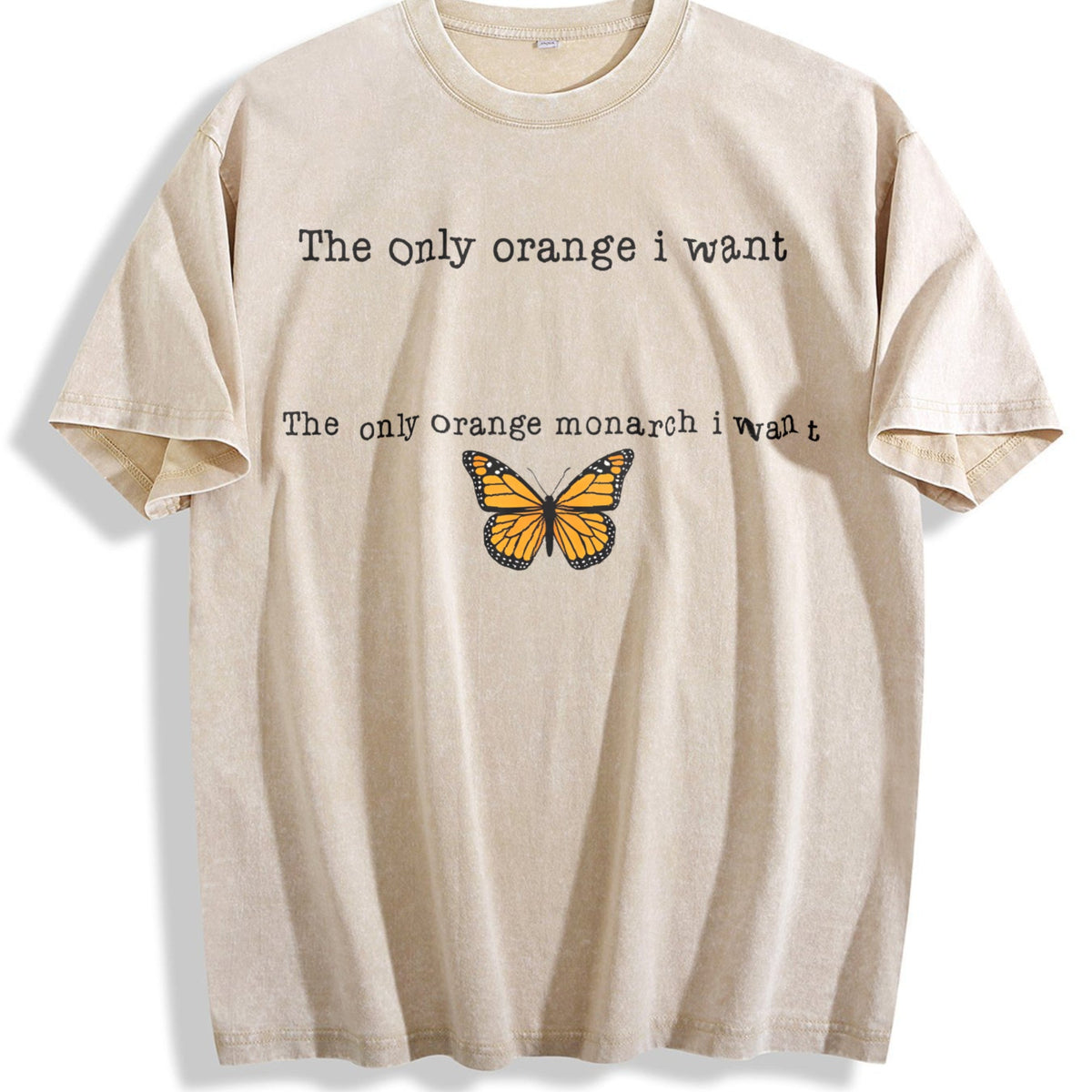 Only Orange Monarch I Want Vintage Washed T-Shirt product image 1