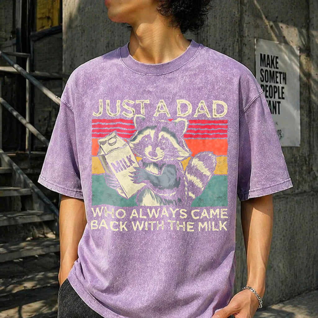 Just A Dad Who Always Came Back With The Milk Vintage product image 6