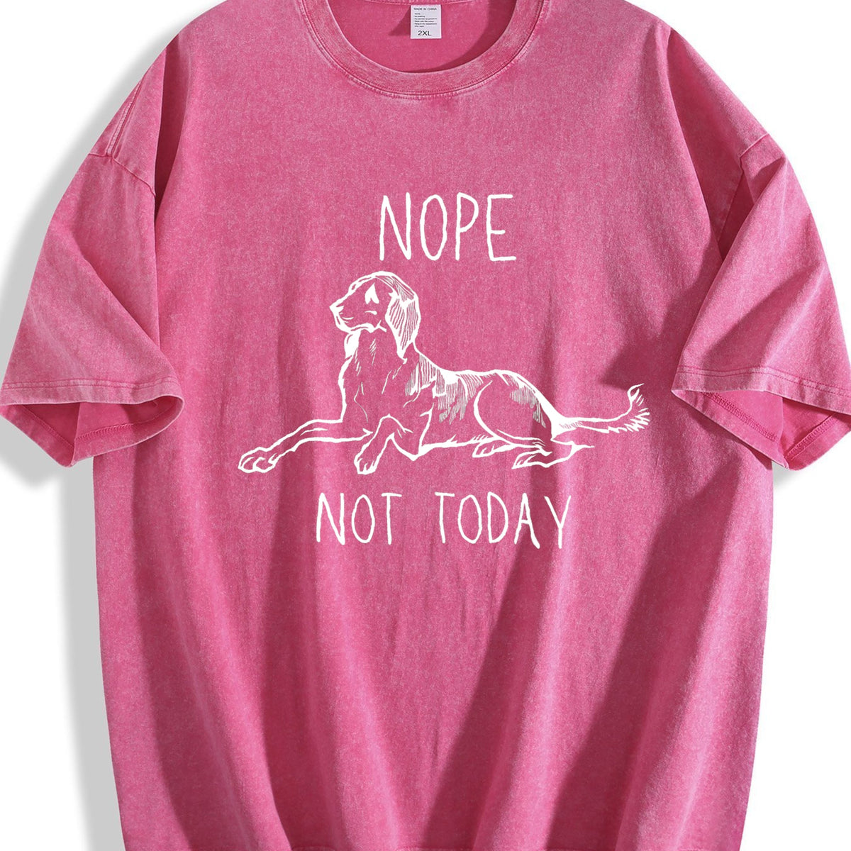 Nope Not Today Funny Dog Lover Vintage Washed T-Shirt product image 7