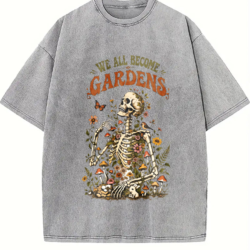 Skeleton Garden Vintage Washed T-Shirt product image 5
