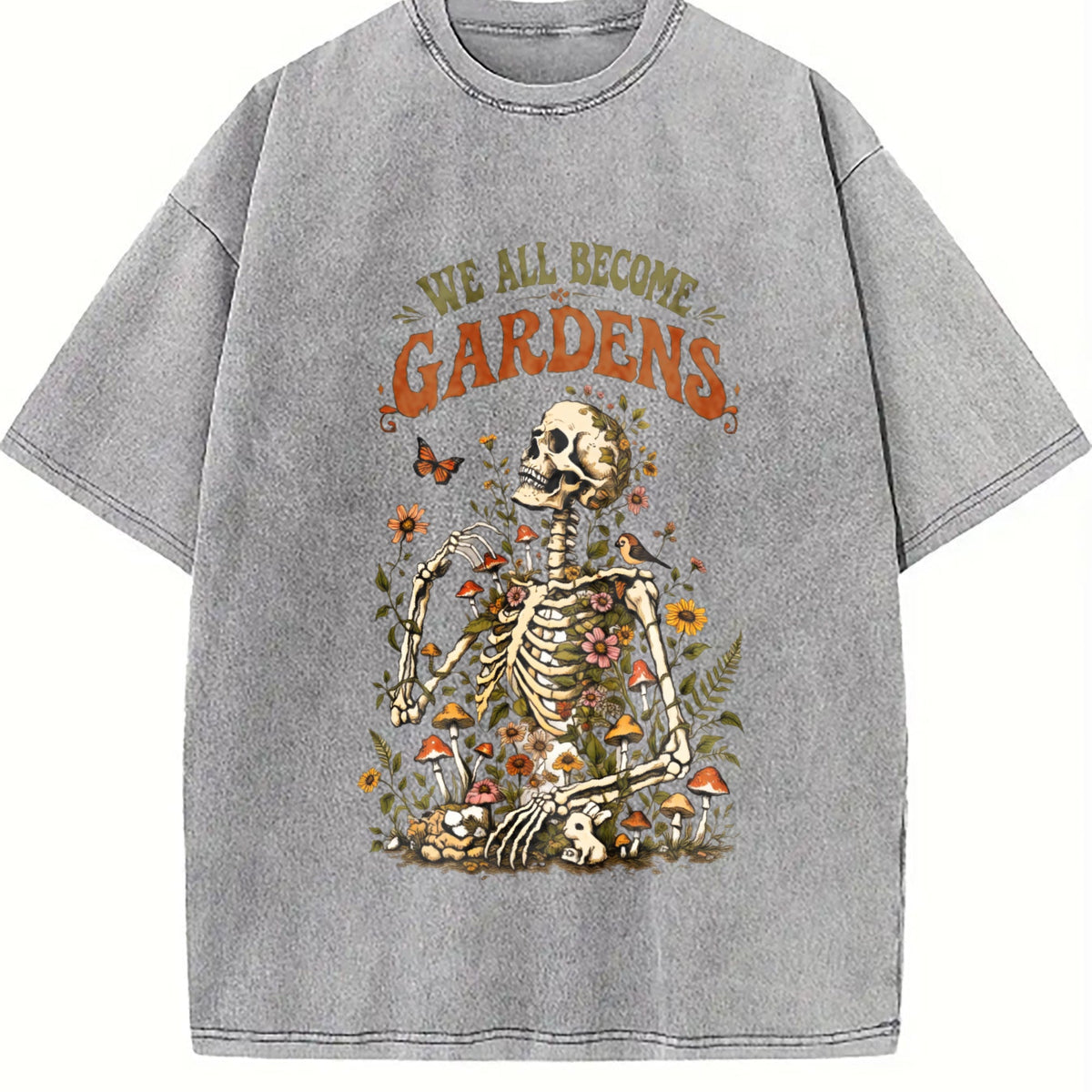 Skeleton Garden Vintage Washed T-Shirt product image 5