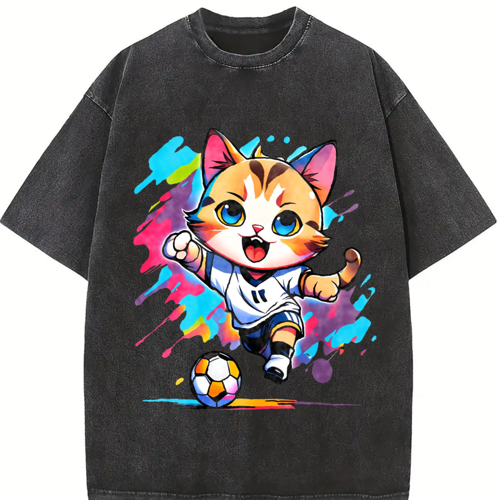 Global Soccer Fan Vintage Washed T-Shirt product image 2